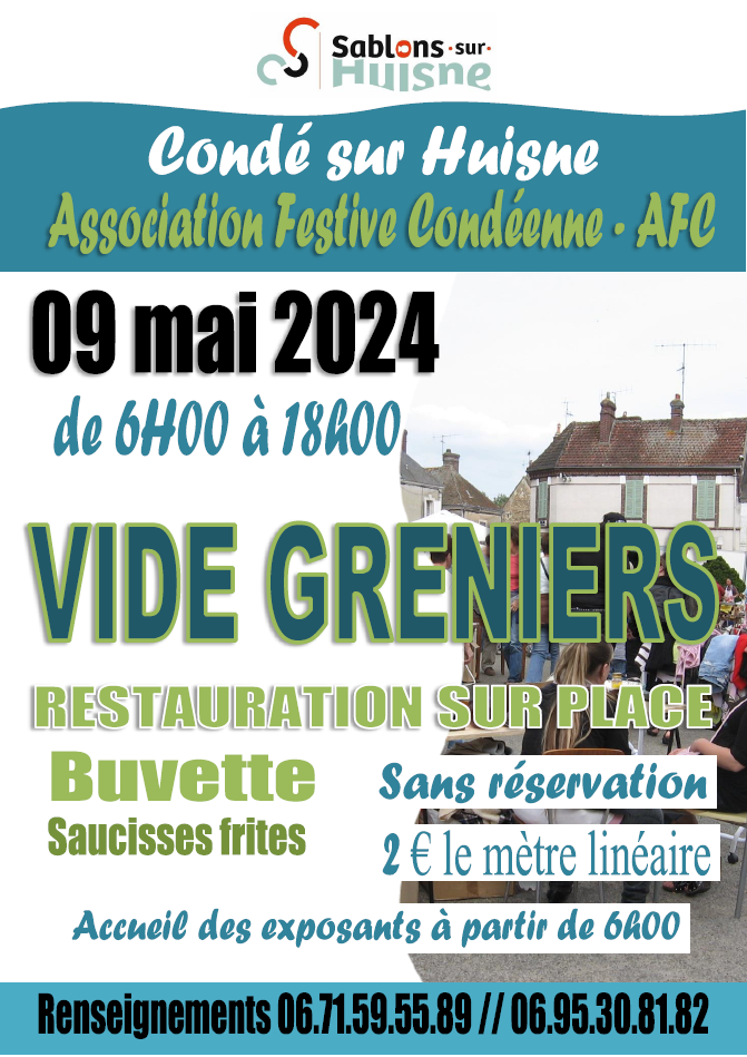 Vide-greniers de l'AFC à Condé sur Huisne