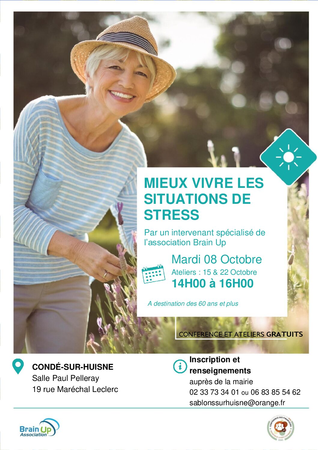 Conférence « mieux vivre les situations de stress » quand on a plus de 60 ans