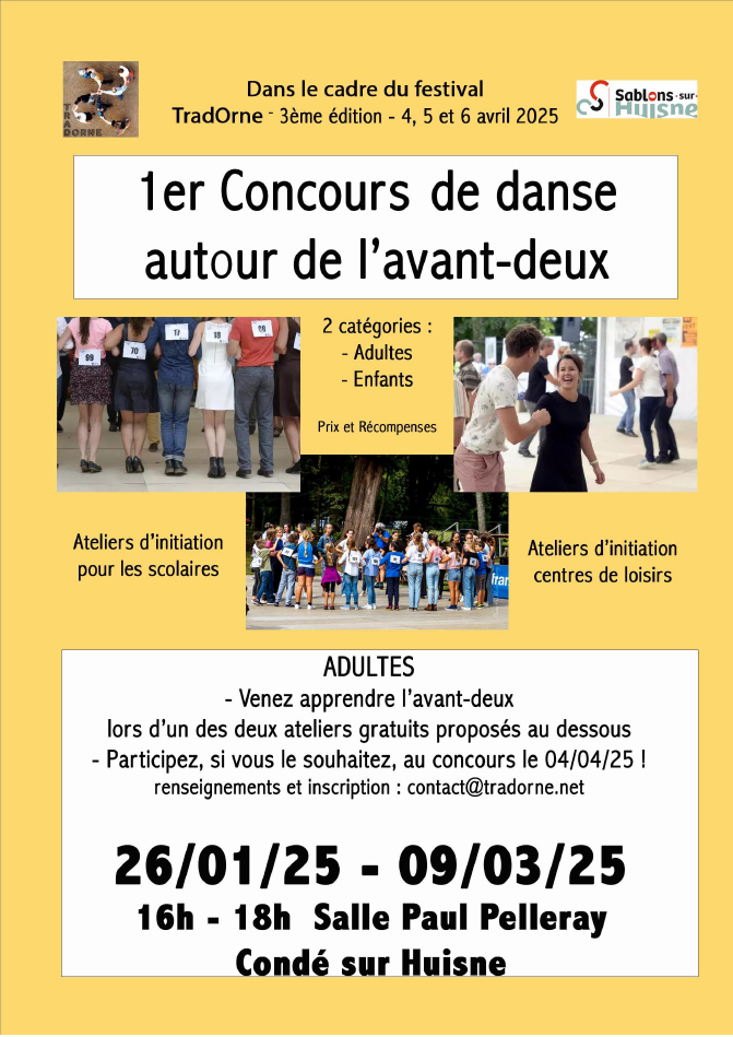 Ateliers préparatoires concours de danse TradOrne