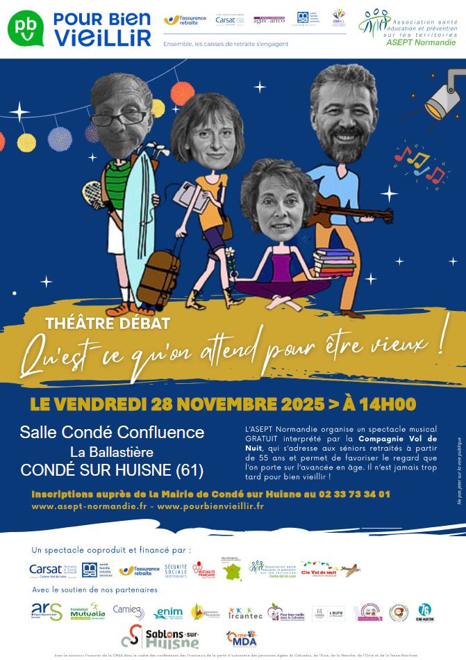 Théâtre débat "Qu'est ce qu'on attend pour être vieux!"