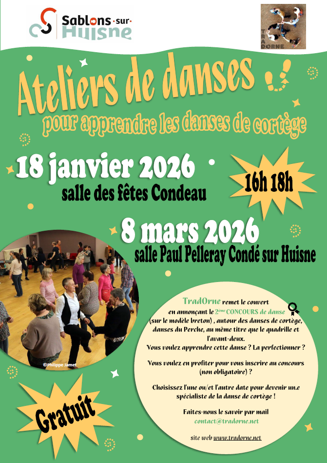 Ateliers de danses pour apprendre les danses de cortège.