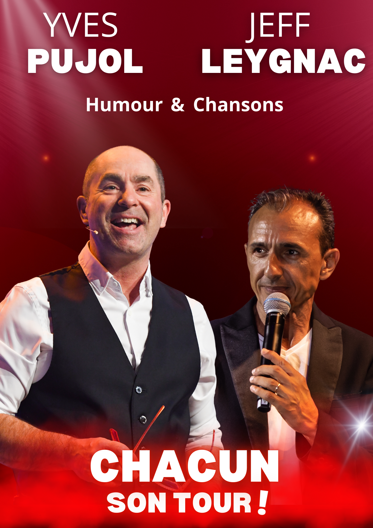 Spectacle "Chacun son tour" avec Jeff Leygnac et Yves Pujol