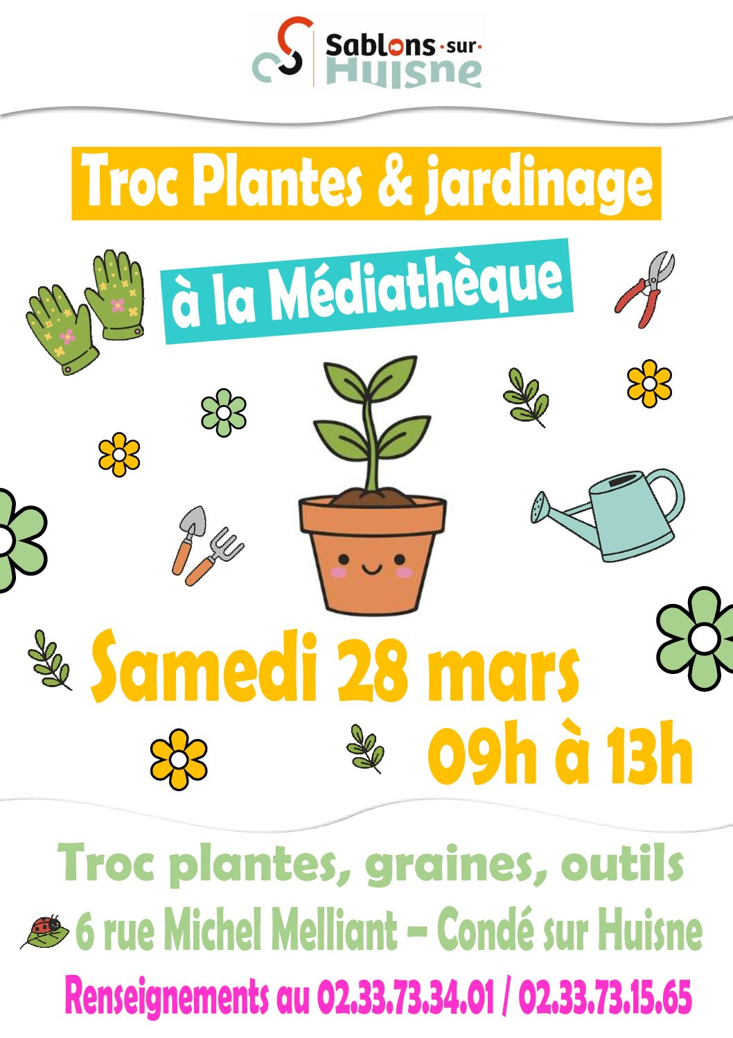 Troc plantes et jardinage Médiathèque