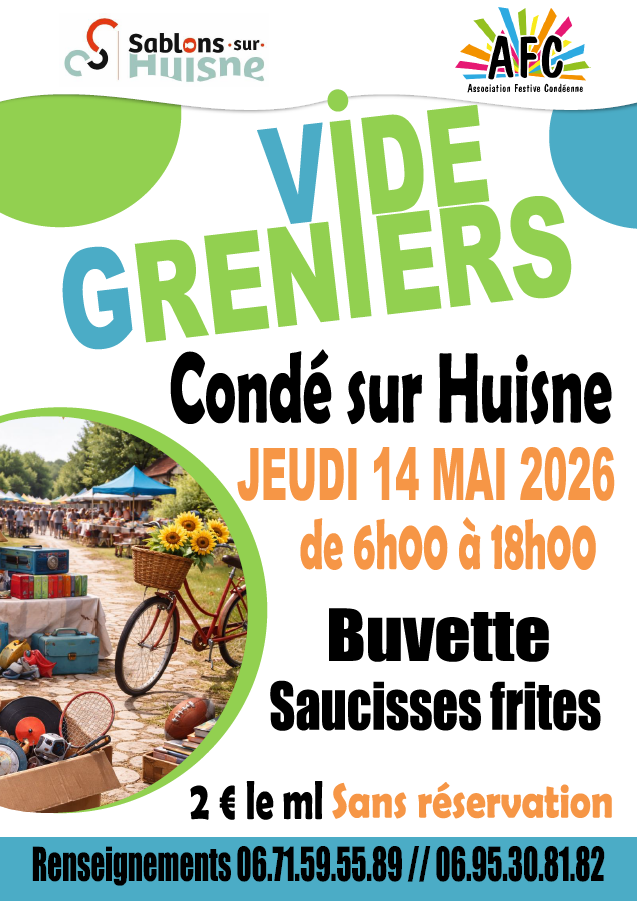 Vide-greniers de l'AFC à Condé sur Huisne