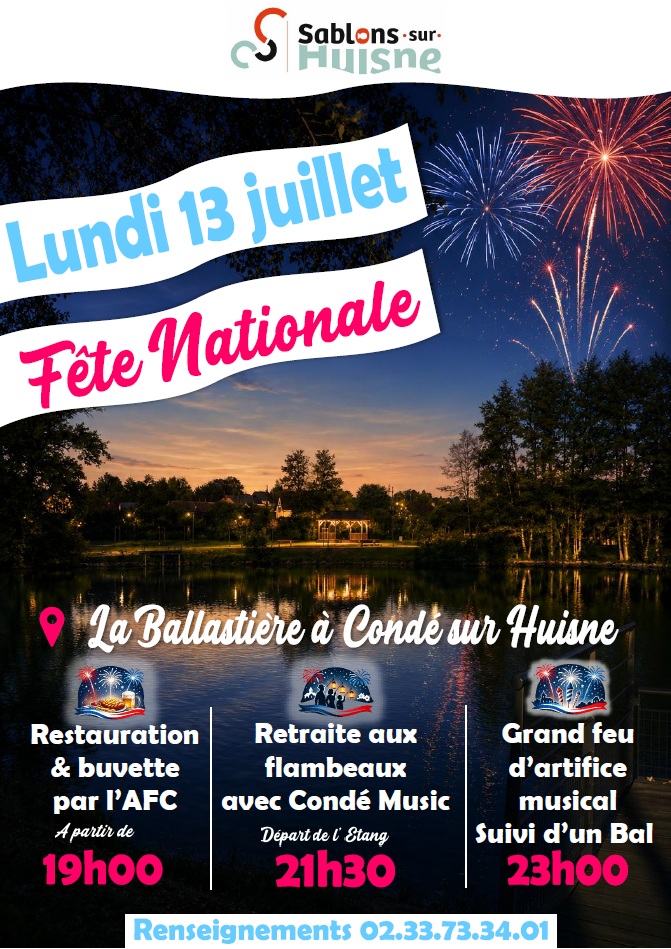 Feu d'artifice du 13 juillet 2026