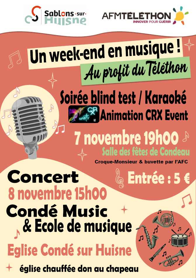😃Un week-end en musique 🎶!